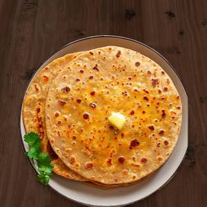 Paneer Onion Paratha With Dahi [2 Paratha, Serves 1]