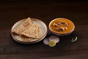 Wheat Chapati And Non Veg Curry Combo