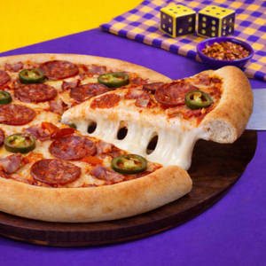 Crusto's Spicy Pork Pepperoni Pizza