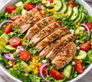 Chicken salad with vegies