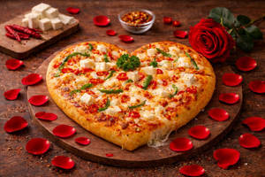 Heart Shape-pop-up Paneer Pizza