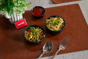 Hakka Noodles + Fried Rice