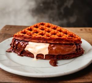 Triple choco waffle