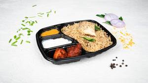 Andhra Chicken Biryani With Andhra Chicken Kabab Box