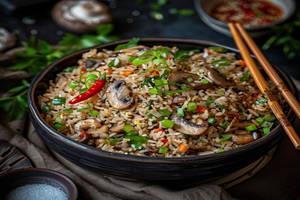 Mushroom Fried Rice