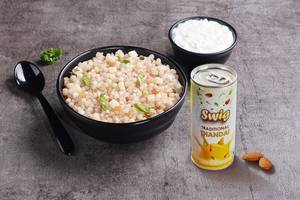 Sabudana khichdi curd meal & Thandai Combo