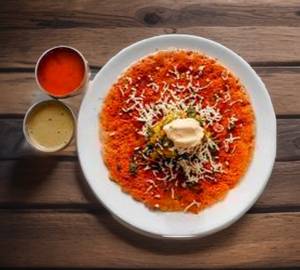Open Butter Masala Dosa