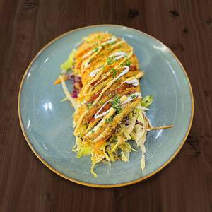 Chicken Schnitzel And Coleslaw Salad