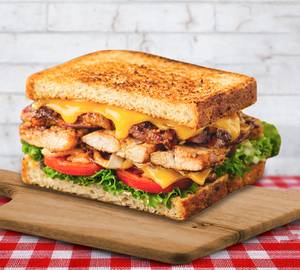 Chicken cheese sandwich normal bread [cheat day cravings]