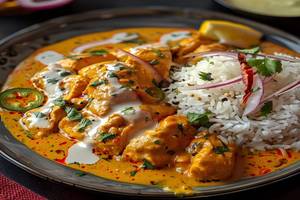 Butter Chicken With Rice [600 ml]