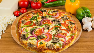Deluxe Veggie Gourmet Pizza