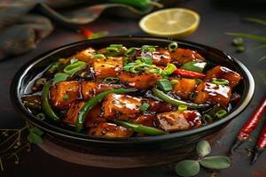 Chilli Paneer Gravy(amul Paneer)