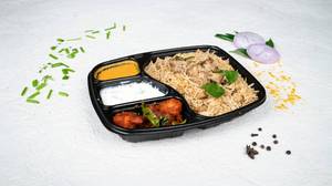 Andhra Chicken Biryani With Chicken Sholay Kabab Box