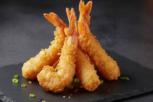 Golden Fried Prawns