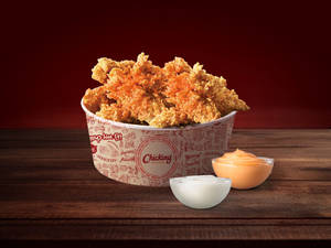 Tandoori Strips With Dips