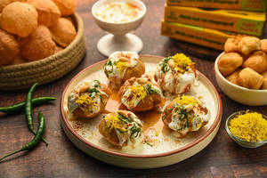 Dahi Chutney Puchka (Rajsthani Flavour) [6 Pieces]