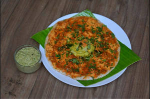 Open Butter Masala Dosa