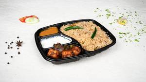 Andhra Veg Biryani With Paneer Chilli Box