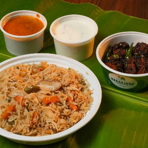 Mushroom Pepper & Veg Biryani Combo