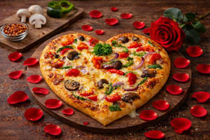 Heart Shape-farm House Pizza