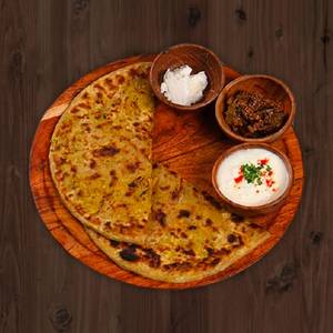 Aloo Pyaaz Paratha With Dahi [2 Paratha, Serves 1]