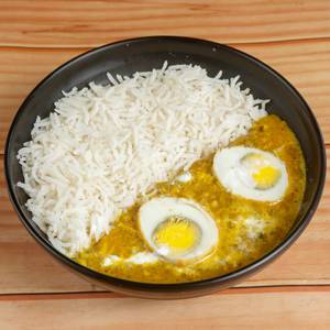 Mughlai Egg Curry [250 grams, 2 Eggs] With Rice [250 grams]