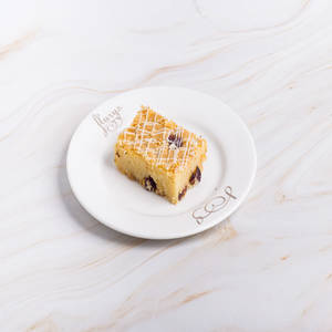 White Chocolate and Cranberry Brownie