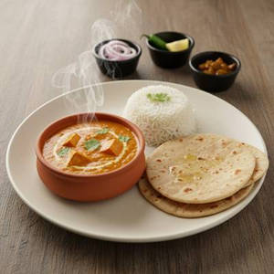 Paneer Butter Masala With Choice Of Bread/rice