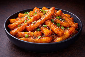 Siracha Honey Chilli Potato