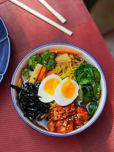Chicken Spicy Miso Ramen Bowl