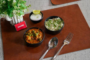 Aloo Mutter + Rice