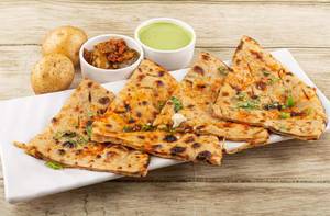 2 Aloo Paratha + Dahi + Butter + Pickle