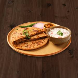 Alu Paratha 2 PC [ Curd & Achar ]