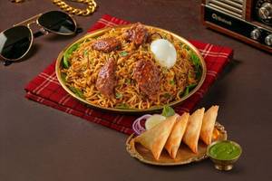 Ghee Roast Biryani and Chicken Patti Samosa Iftari Combo