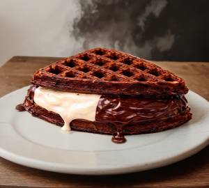 Double choco waffle