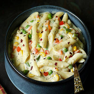 Alfredo Veg Pasta [White sauce]