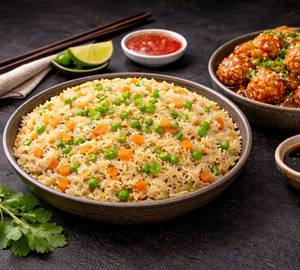 Fried rice with Manchurian