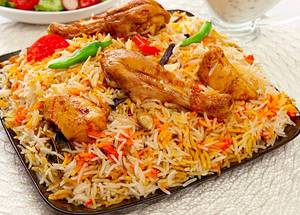 Hyderabadi Chicken Biryani Half Plate