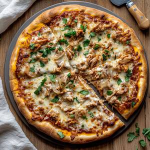Barbeque chicken pizza