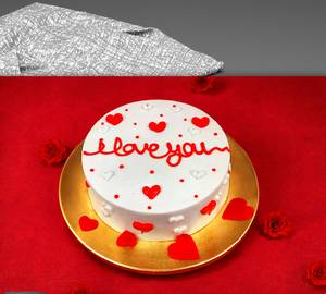 Butterscotch I Love you cake 