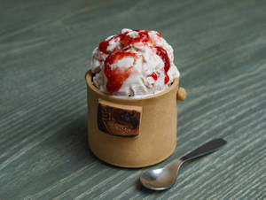 Strawberry Cream Cheese Ice Cream