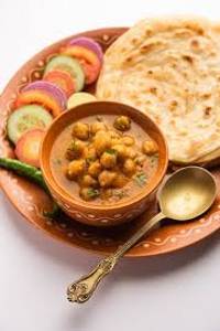 Chana masala paratha combo