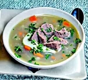Mutton clear soup