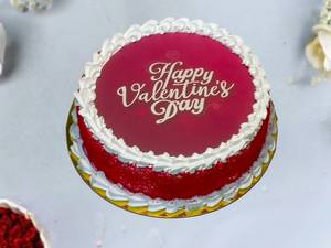 Red Velvet Valentine's Photo Cake