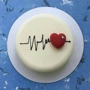 Heart Beat Cake