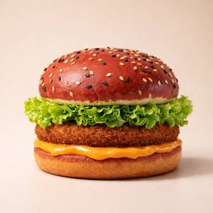 Valentine's Veg Crispy Burger