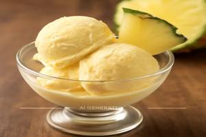 Fresh Pineapple Ice Cream [2 Scoops]