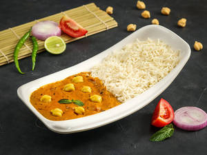 Chatpate Chole With Rice  Bowll