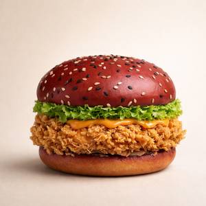 Valentine's Crispy Chicken Burger