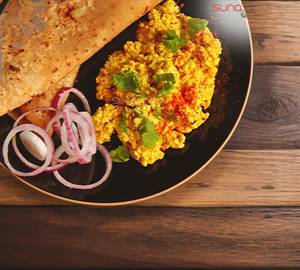 Paneer Bhurji ,Tawa Roti (4) Desi Ghee